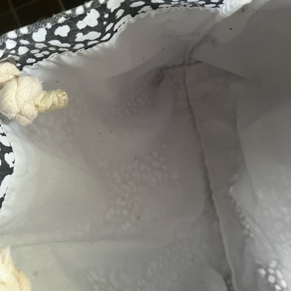 Autograph brand beach bag. Black and white with rope handles. Used. - Picture 7 of 10